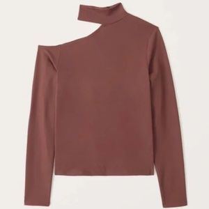 Abercrombie Long Sleeve Seamless Asymmetrical Cutout Top Medium